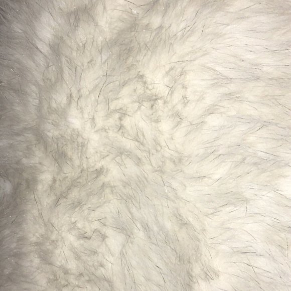 Tahari White Silver Tinsel Faux Fur Throw Blanket Luxury Holiday Christmas Decor - Picture 4 of 7